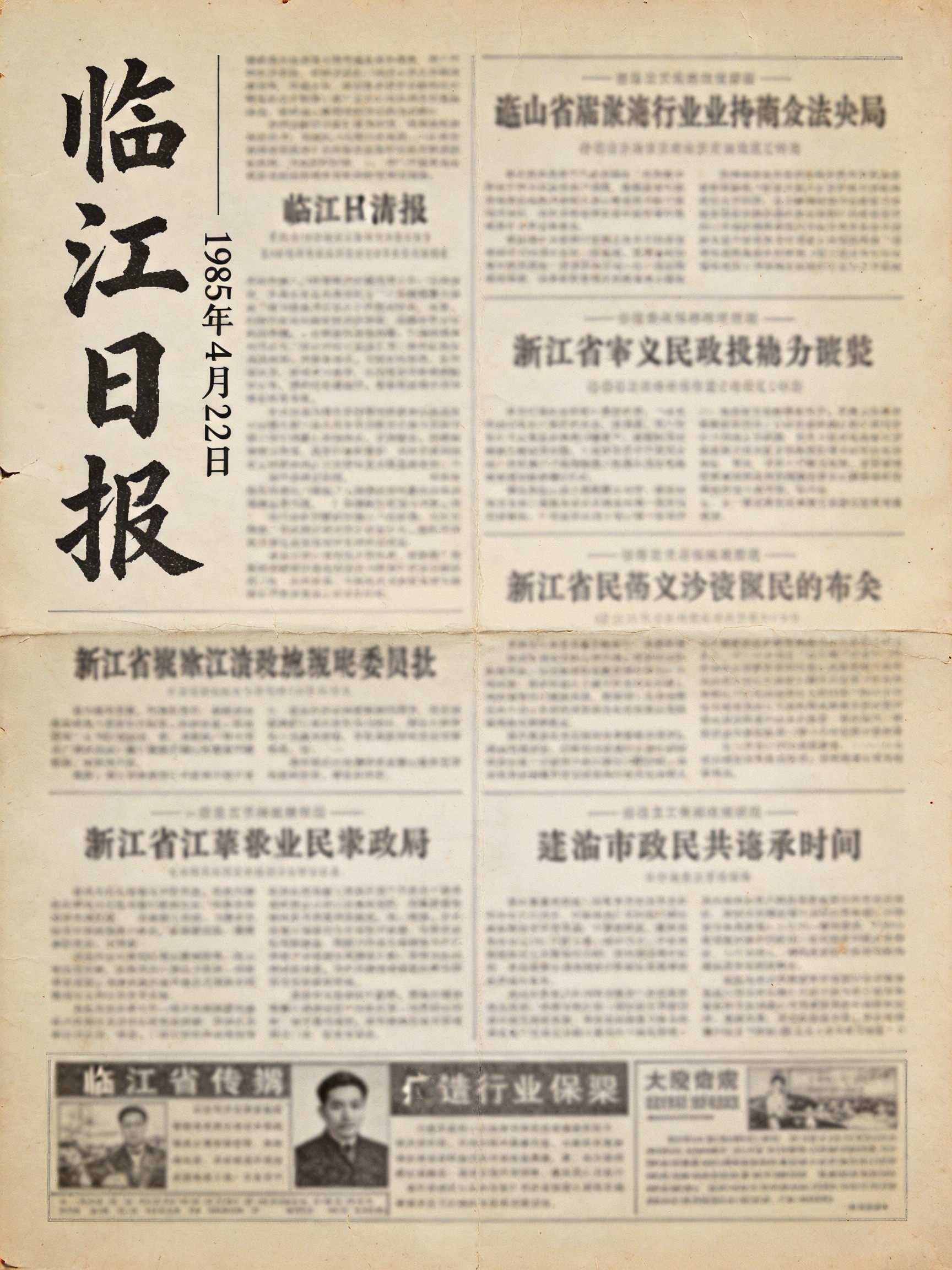 临江日报影印件