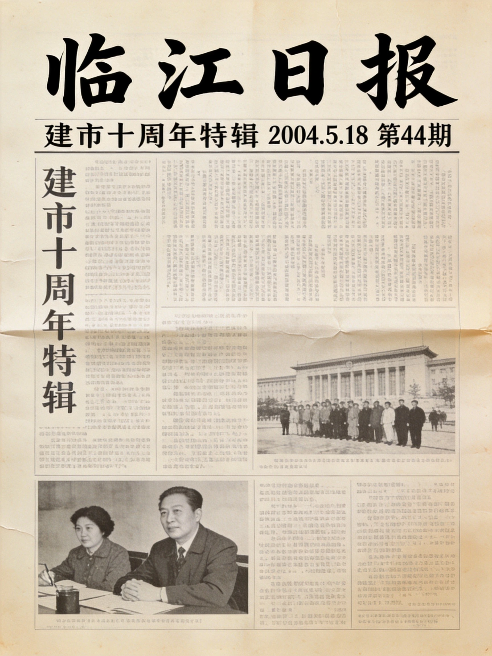 临江日报增刊影印件